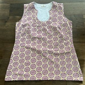 Katherine Way Sleeveless Top Womens Size Large USA Made UPF 50+
